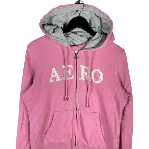 Women's Aeropostale Spellout Full Zip Hoodie - Picture 2 of 7